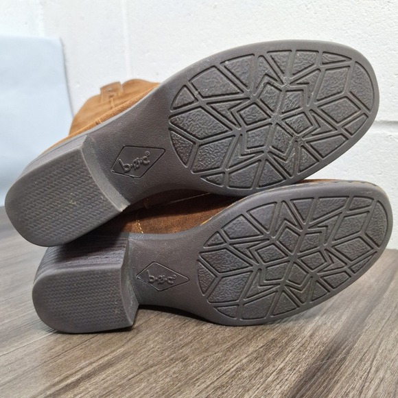 b.o.c. Born Concept Women's Brown Suede Studded Western Mid-Calf Boots Size 6 M - Picture 6 of 11